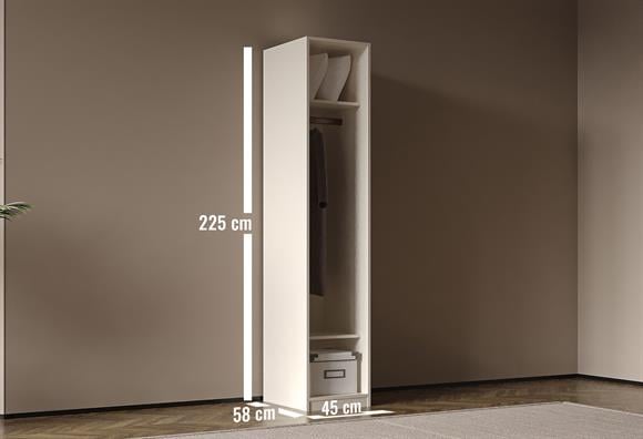 Olimpia Tekli Askılı Modül Dolap