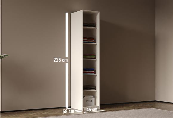 Olimpia Tekli Raflı Modül Dolap