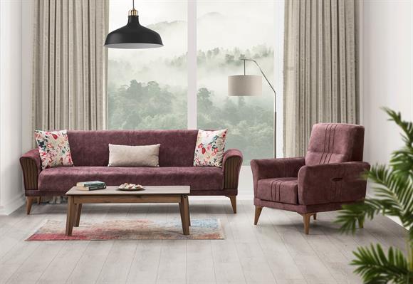 Optima Kanepe Takımı (Gül Kurusu)