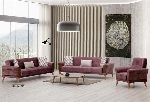 Optima Kanepe Takımı (Gül Kurusu)