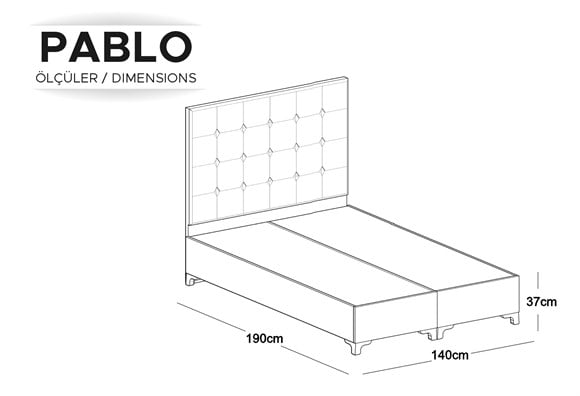 Pablo 140x190 Açılır Baza