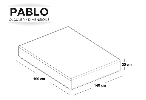 Pablo 140X190 Yatak