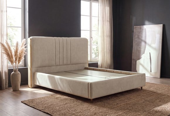 Perla 160x200 Döşemeli Baza Başlık Seti