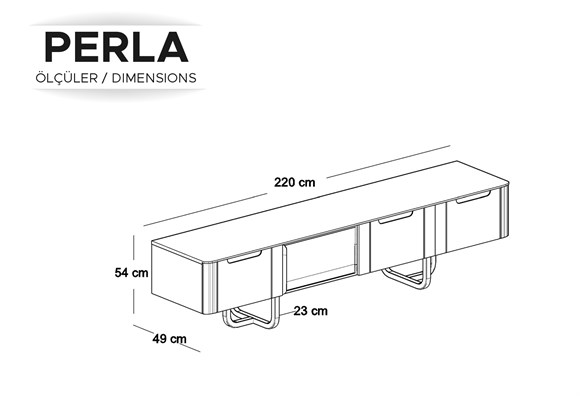 Perla TV Sehpası