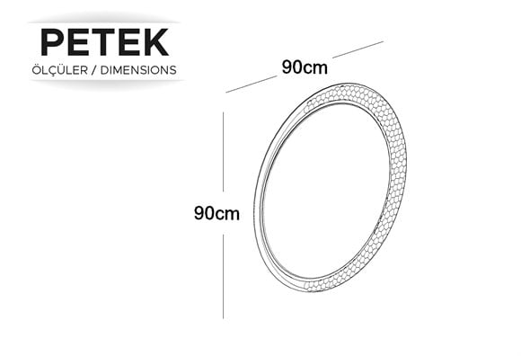 Petek Konsol Ayna Paneli