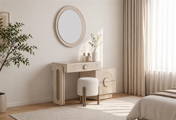 Petek Makyaj Masası Takımı