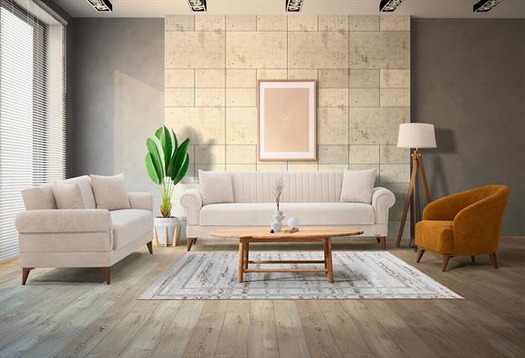 Polo Kanepe Takımı (Antrasit-Bej)