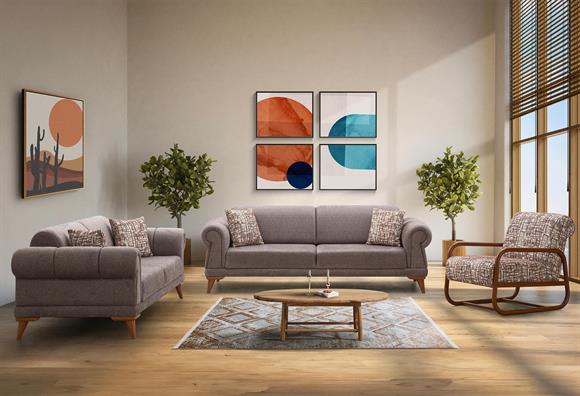 Retro Koltuk Takımı (Kiremit)