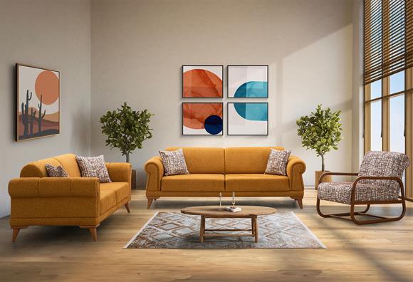 Retro Koltuk Takımı (Kiremit)