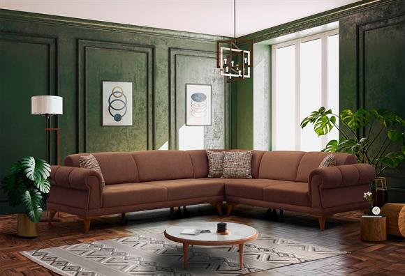 Retro Köşe Takımı (Kiremit)