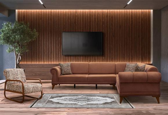 Retro Köşe Takımı (Kiremit)