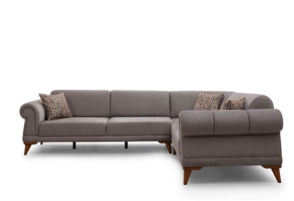 Retro Köşe Takımı (Sütlü Kahve)