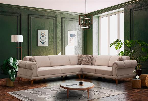 Retro Köşe Takımı (Vizon)