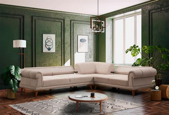 Retro Köşe Takımı (Vizon)