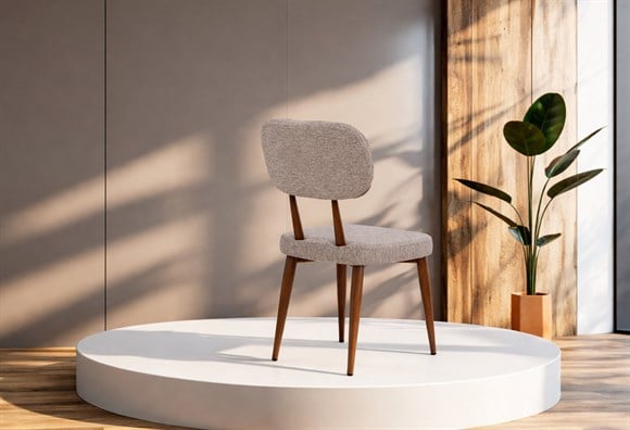 Riva Sandalye - (Ceviz Ayak / Vizon)