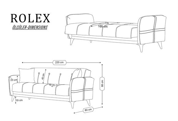 Rolex Kanepe - (Mor)