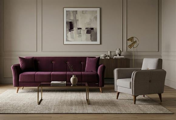 Rolex Kanepe Takımı (Mor)