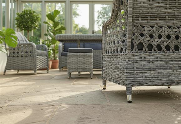 Roma Rattan Örme Balkon Bahçe Takımı (Gri)