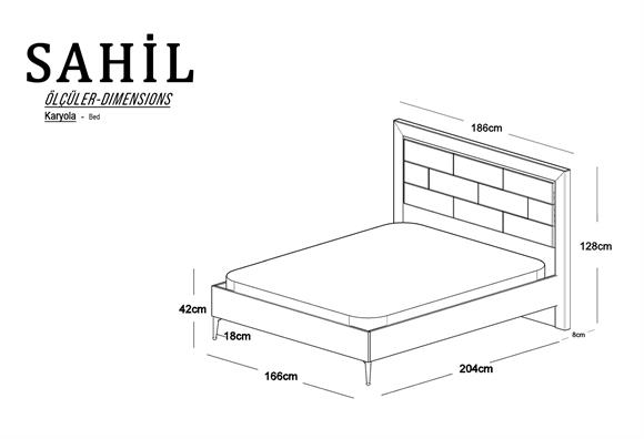 Sahil 160 Lık Karyola