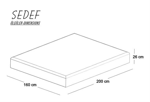 Sedef 160X200 Yatak