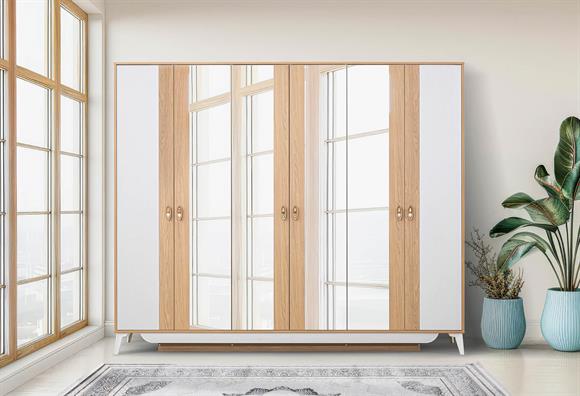 Sedef 6 Kapılı Dolap