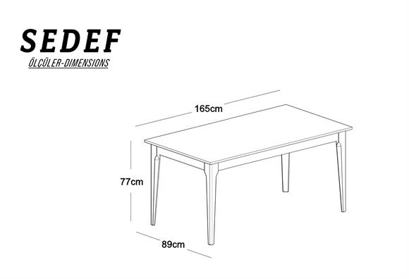 Sedef Sabit Yemek Masası