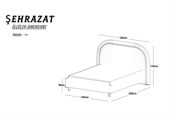 Şehrazat 160 Lık Karyola