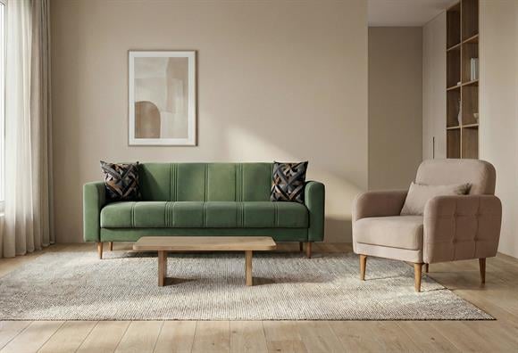 Serik Kanepe Takımı (Antrasit-Krem)