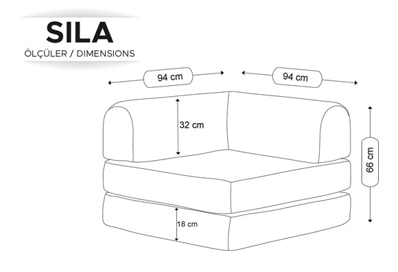 Sıla Şark Köşesi Tekli Modül