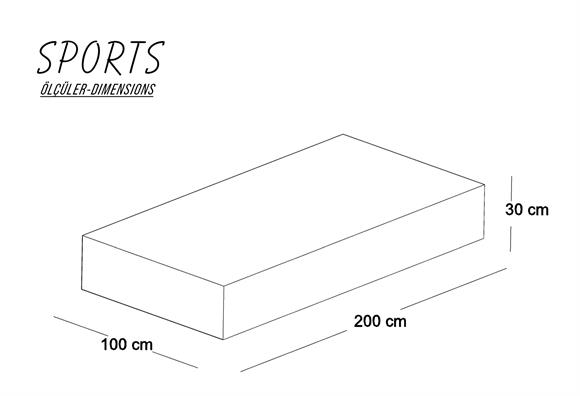 Sports Yatak 100x200