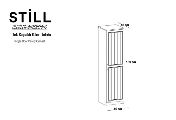 Still Kapaklı Çok Amaçlı Dolap