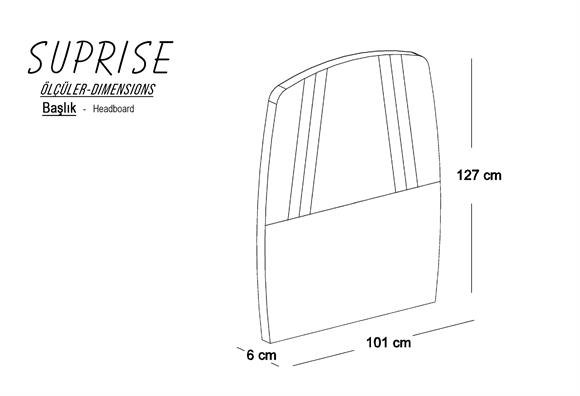 Suprise 90 Lık Başlık - (Gri)