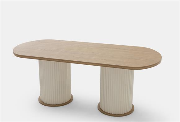 Trend Bohem Elips Yemek Masası