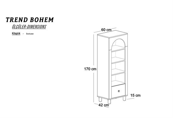 Trend Bohem Kitaplık