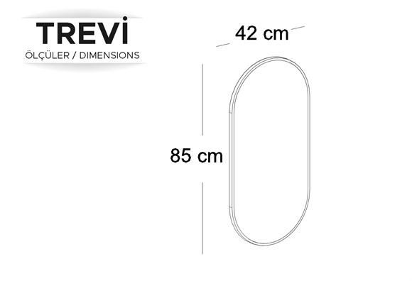 Trevi Makyaj Masası Ayna Paneli