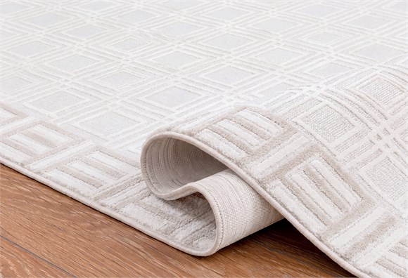 Lotus Halı 150X230 - Krem/Vizon (LT501)