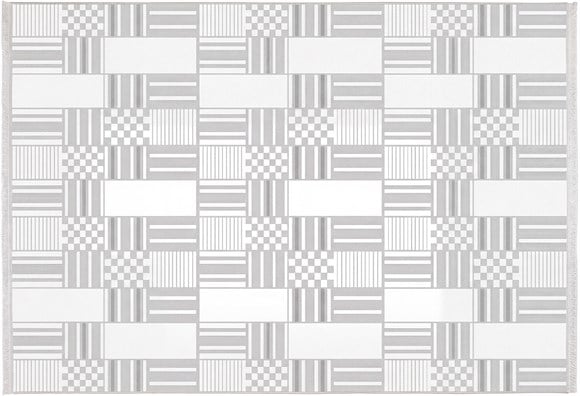 Lotus Halı 150X230 - Krem/Gri (LT536) 