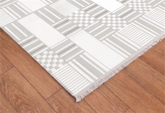 Lotus Halı 150X230 - Krem/Gri (LT536) 