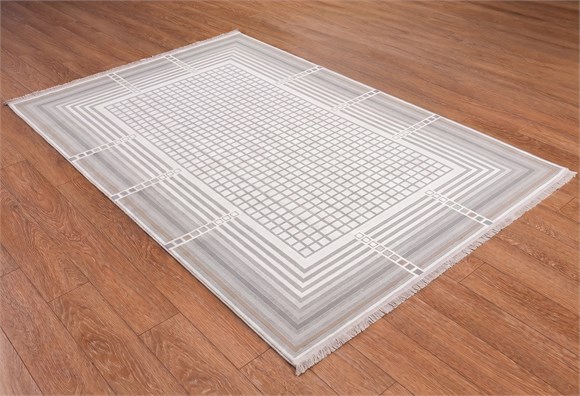 Lotus Halı 150X200 - Gri/Vizon (LT537)