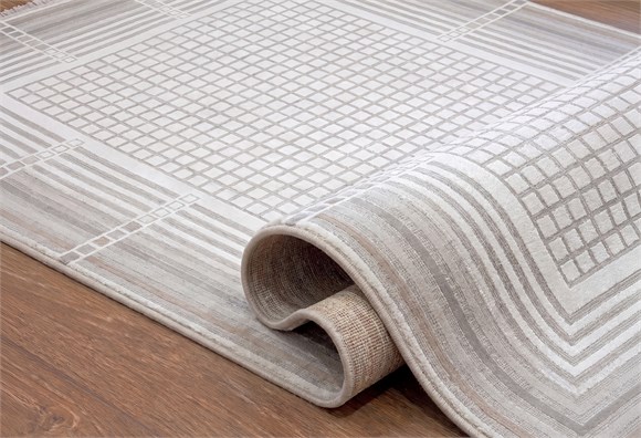 Lotus Halı 150X200 - Gri/Vizon (LT537)