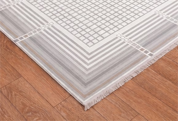 Lotus Halı 150X200 - Gri/Vizon (LT537)