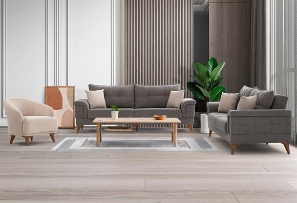 Ventum Koltuk Takımı (Gri-Vizon)