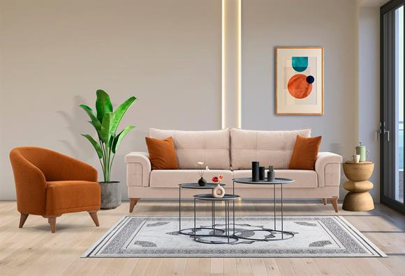 Ventum Koltuk Takımı ( Vizon-Kremit)