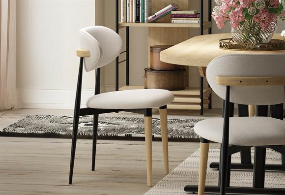 Venüs Sandalye (Siyah Naturel/Tedi Bej)