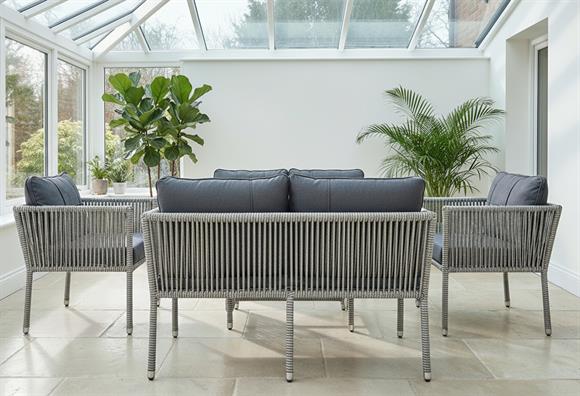 Verona Rattan Örme Balkon Bahçe Takımı 