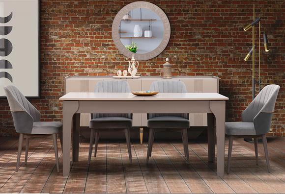 Versace 6 Kişilik Yemek Masası