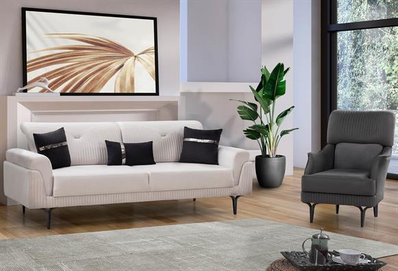 Viyola Koltuk Takımı (Krem)