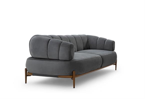 Zeugma Üçlü - Antrasit/Ceviz Ayak