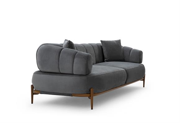 Zeugma Üçlü - Antrasit/Ceviz Ayak