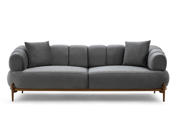 Zeugma Üçlü - Antrasit/Ceviz Ayak